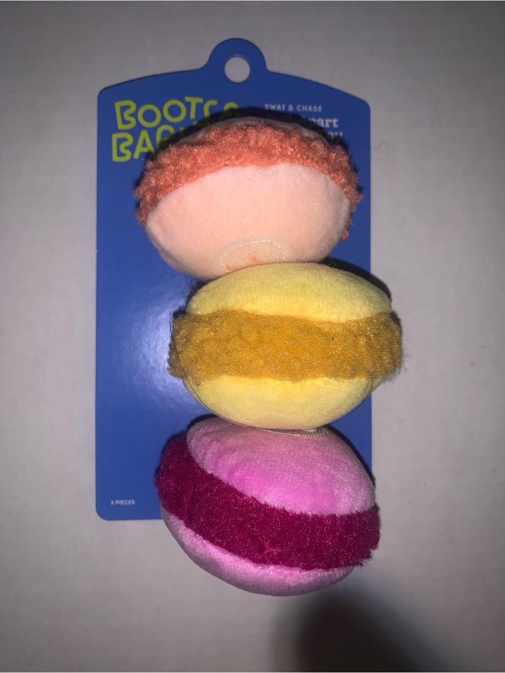 Boots & Barkley Plush pet Toy Trio - Peach, Yellow, Pink & Magenta